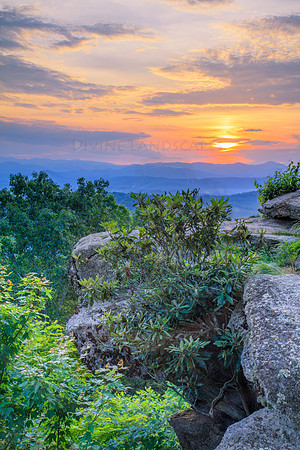 SUNSET ON THE ROCKS