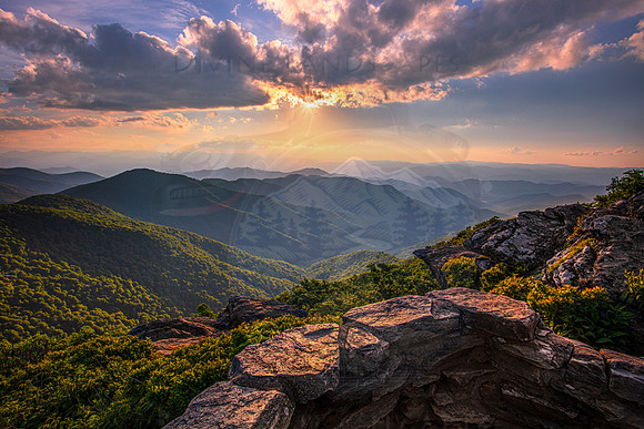 Golden Hour At Craggy